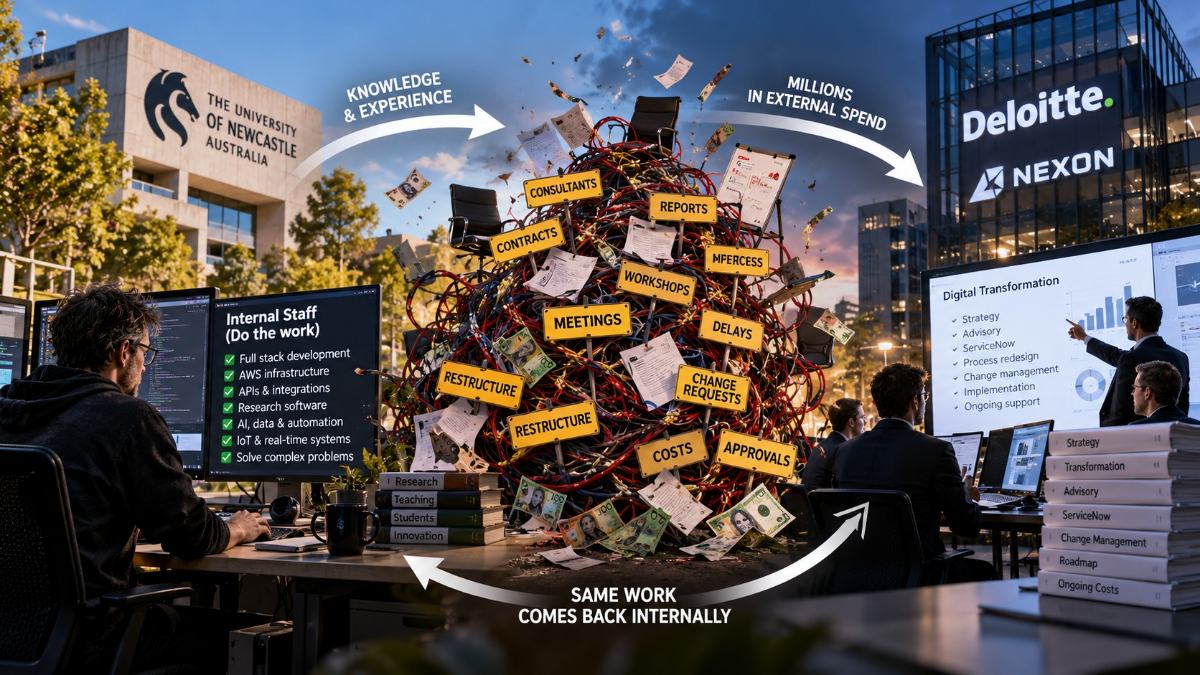 Featured image for The University of Newcastle apparently still needs the skills it made redundant